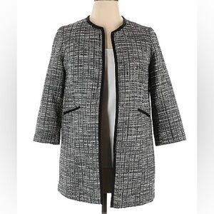 Charter Club boucle tweed topper coat